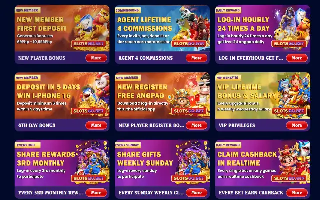promotions and bonuses at slotsgo